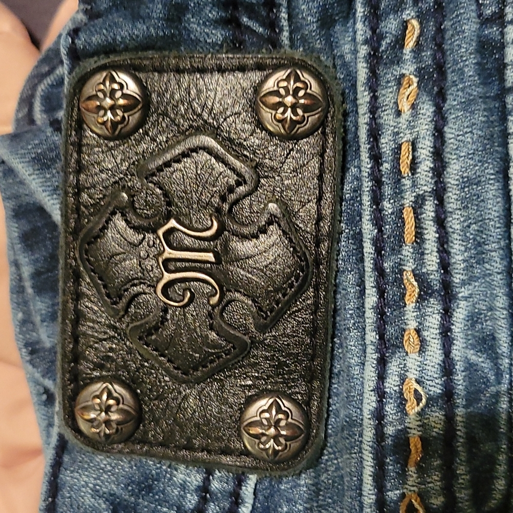 #13)MISS ME mide-rise boot cut Jeans